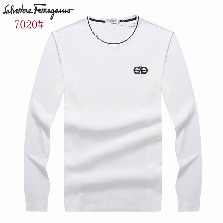 Ferragamo Men Long T-shirt in white 2017